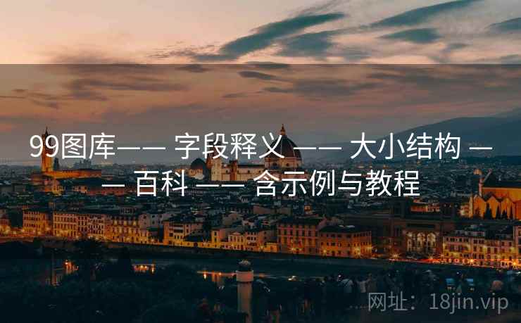 99图库—— 字段释义 —— 大小结构 —— 百科 —— 含示例与教程 99图库—— 字段释义 —— 大小结构 —— 百科 —— 含示例与教程